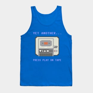 Yet Another Press Play On Tape: Retro Datasette C64 Pixel Art Tank Top